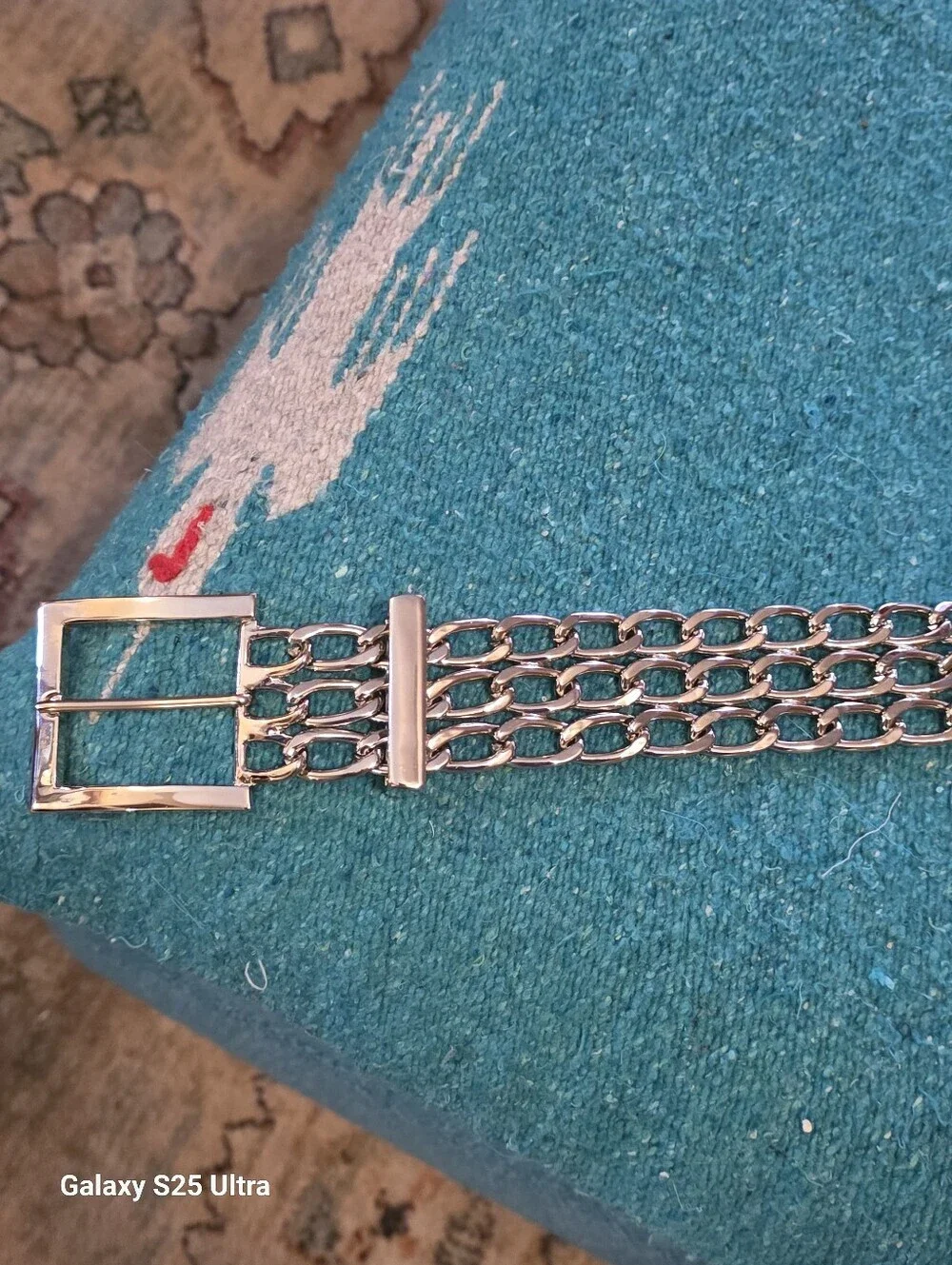 Vintage Y2K Silver Chain Belt Add a touch of 2000s Grunge Glam EUC